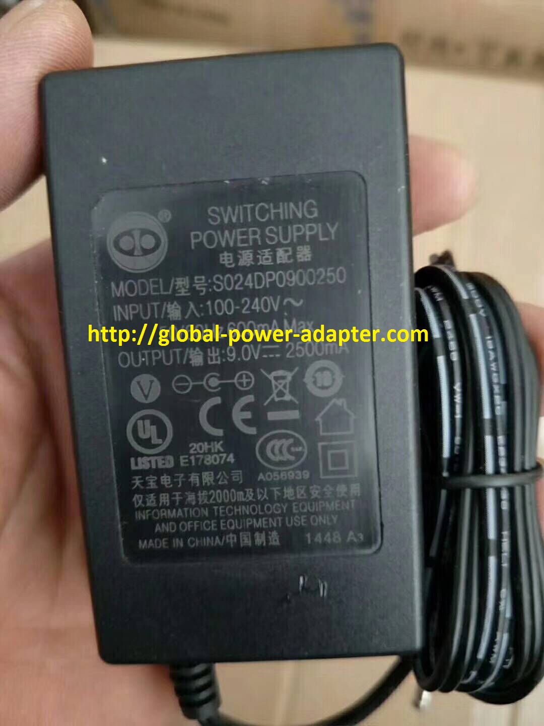 Brand NEW SO24DP0900250 AC DC Adapter POWER SUPPLY Brand NEW SO24DP0900250 AC DC Adapter POWER SUPPLY
