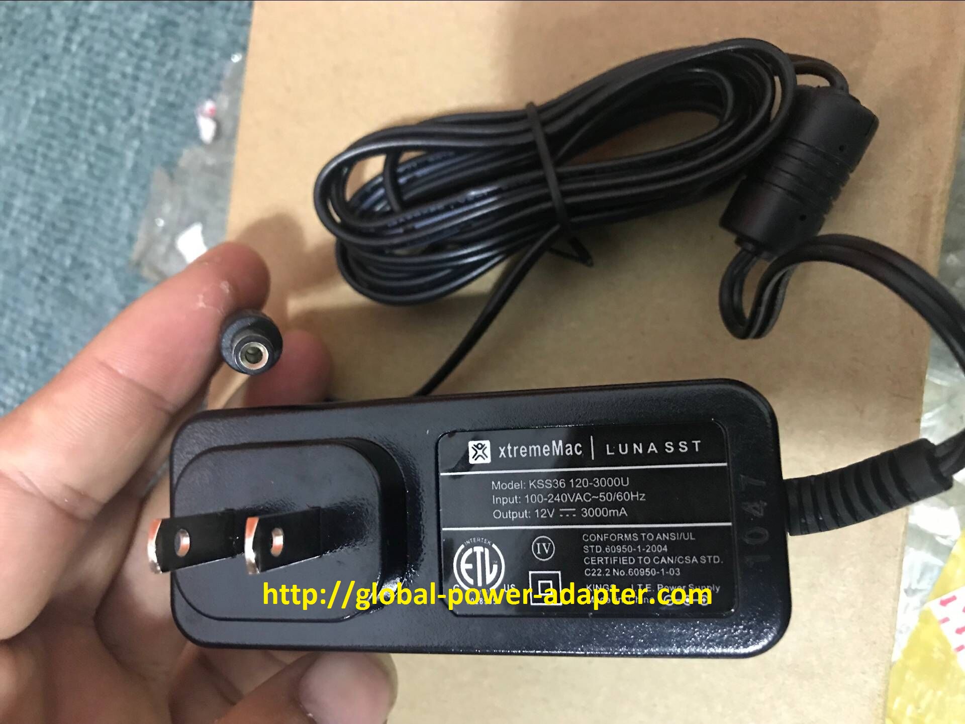 Brand NEW xtremeMac LUNASST KSS36 120-3000U AC DC Adapter POWER SUPPLY Brand NEW xtremeMac LUNASST KSS36 120-3000U AC DC Adapter POWER SUPPLY
