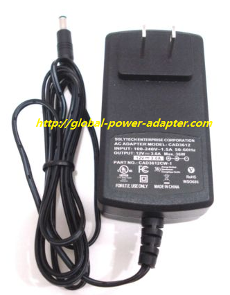 NEW Solytech Enterprise CAD3612 P/N CAD3612CW-1 AC DC Adapter Power Adapter NEW Solytech Enterprise CAD3612 P/N CAD3612CW-1 AC DC Adapter Power Adapter